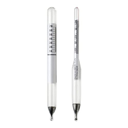 SP Bel-Art, H-B DURAC 0.700/2.000 Specific Gravity and 70/10 Degree and 0/70 Degree Baume Dual Scale Hydrometer for Heavy and Light Liquids (B61806-0000)