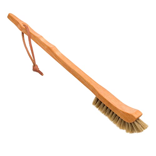 Redecker Bottle Brush, Light Horsehair Bristles, 14.5 Inch Long Narrow Brush for Narrow Neck Bottles, Made in Germany