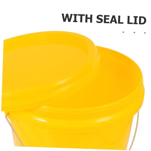 OUNONA Food-Grade Fermenting Bucket Lid Large Capacity Container for Wine and Beer Fermentation Portable Plastic Storage Pail for Fermented Beverages