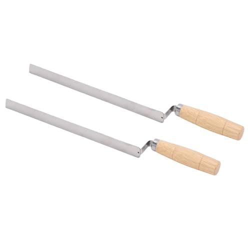 Pssopp Beekeeping Tool 2 Pcs Honey Uncapping Knife, Stainless Steel Uncapping Scraper for Beekeepers Honey Extraction Tool Beekeeping Equipment