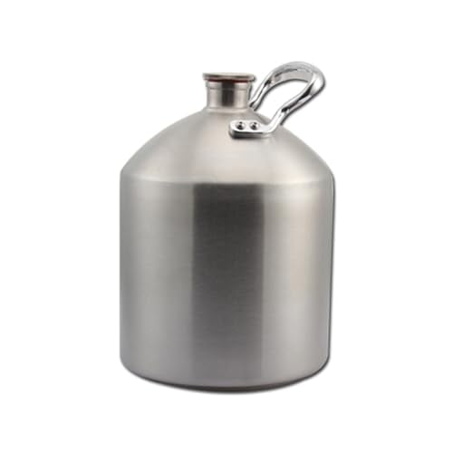 Mini Stainless Steel Beer Keg,Beer Keg,Stainless Steel Beer Barrel with Seal Knob Cover for Home Kitchen Brewing Beer,for Camping Hiking Homebrewing Keep Beverage Fresh,2 Liters - size: 2 Liters