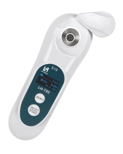 3-in-1 Digital Brix Refractometer with ATC/Refractive Index(RI), 0-95% Brix Measurement Range, High Accuracy Fast Touchscreen Test for Honey/Maple Syrup/Fruit Juice/Coffee | Digital Brix Refractometer with ATC 0-95% - size: 0-95%Brix