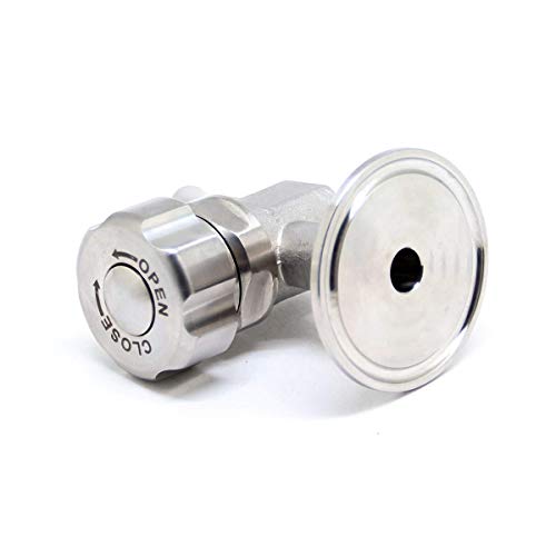 QiiMii 1.5'' SS304 Stainless Sampling Valve Beer Sampling Valve Clamp End - size: 1 Pack