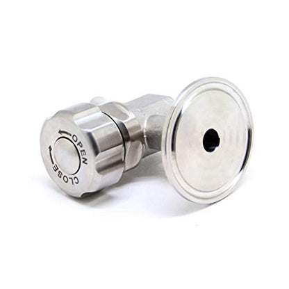 QiiMii 1.5'' SS304 Stainless Sampling Valve Beer Sampling Valve Clamp End - size: 1 Pack