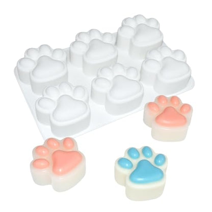 Silicone Chocolate Molds 3D Cat Paw, Non-Stick Silicone Mold for Creating Individual Portions Mousse Cake, Pastry, Chocolate, Ideal for Professional-Looking Dessert (E_ Cat Paw) - size: E_ Cat Paw