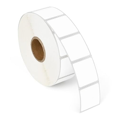 L LIKED 1" x 1" Square Thermal Labels, Removable Labels with No Residue, Water and Oil Resistant, Use for Both Home and Office (1 Roll, 1380 Labels) - size: 1x1-1380