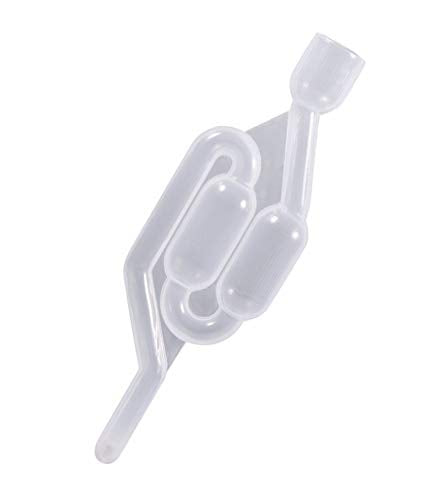 2 Piece S-Shape Air Lock Twin Bubble Plastic Grommet Homebrew Fermentation Wine Valve Wine Beer Making Twin Bubble Fermentation