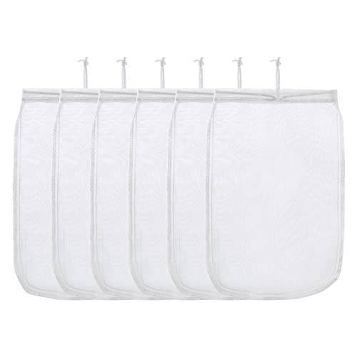 ALEGI Extra Fine 180 Micron Aquarium Filter Media Bags, 12"*8", 6 Pack | Reusable, Drawstring Mesh, For Activated Carbon - size: 12"*8" (6 pack)