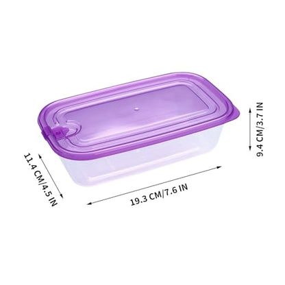 KIGI Food Containers with Lids, BPA Free Plastic, Clear & Stackable, Reusable Plastic Containers with Snap-on Lids for Leftovers, Microwave & Freezer Safe (2.5 Cup 6 PACK) - size: 2.5 Cup | 20 OZ