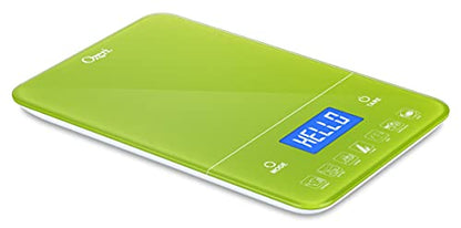 Ozeri Touch III Digital Kitchen Scale with Calorie Counter, 22 lbs (10 kg), Lime Green - color: Lime Green
