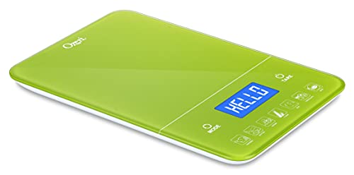 Ozeri Touch III Digital Kitchen Scale with Calorie Counter, 22 lbs (10 kg), Lime Green - color: Lime Green