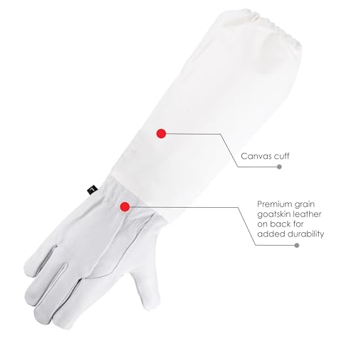 Premium Goatskin Leather Beekeeper Gloves #659 - size: XX-Large