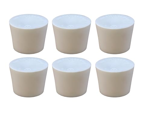 North Mountain Supply #6.5 Solid Rubber Stopper – Food Grade, BPA Free – 1 5/16" x 1" – Fits Carboys & Fermentation Vessels – 6 Pack