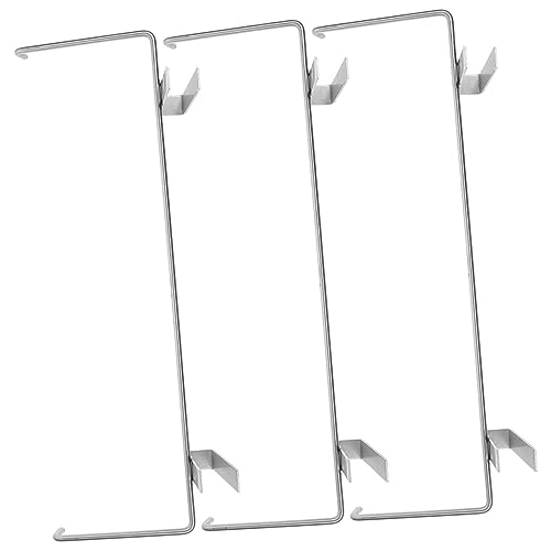 Happyyami 3pcs Stainless Steel Beehive Frame Holder Portable Bee Hanger for Beekeeping Supplies Durable Storage Rack to Support Hive Frames and Facilitate Honey Collection