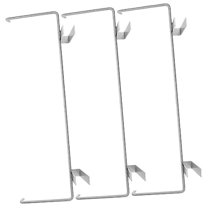 Happyyami 3pcs Stainless Steel Beehive Frame Holder Portable Bee Hanger for Beekeeping Supplies Durable Storage Rack to Support Hive Frames and Facilitate Honey Collection