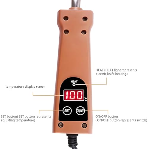 Electric Uncapping Knife with Memory Function, Stainless Steel Honey Harvesting Tool, Automatic Temperature Control for Clean Beeswax Cutting, Beekeeping Equipment for Apiary