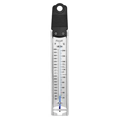 Escali Deep Fry Stainless Steel Paddle Candy Thermometer, Heat Resistant Handle, and Hand-Free Clip, Temperature Indications - style: Paddle