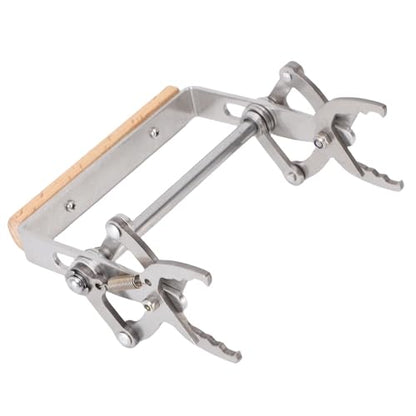 Frame Grip Holder Lifter Gripper Tool, Stainless Steel Frame, Ergonomic Wooden Handle, Bee Hive Frame Lifter Holder for Beekeeping Tool