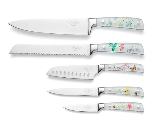 Butterfly Meadow 6-Piece Block Set - style: 6-Piece Knife Set
