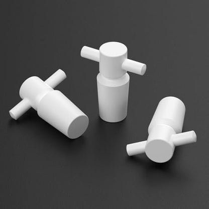 stonylab PTFE Stoppers with Handle, 3-Pack Sizes 14# Lab Standard Mouth Flask Bottle Sealant for Chemical Storage - size: 14#