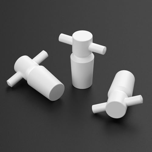 stonylab PTFE Stoppers with Handle, 3-Pack Sizes 14# Lab Standard Mouth Flask Bottle Sealant for Chemical Storage - size: 14#