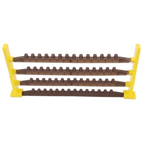 Beekeeping Queen Cell Cup Holder Frame Bar and Mounted Queen Cell Cups 2 pcs Sides and 4 pcs Cell Cup Holder Bars