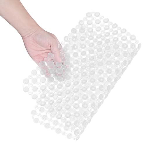 Hemobllo Sink Protectors for Kitchen, PVC Kitchen Mats Protector for Bottom of Farmhouse Sink And Dishes, Countertop Dish Drying Mat and Shelf Liner for Bathroom Counter, 15.75"x11.81"