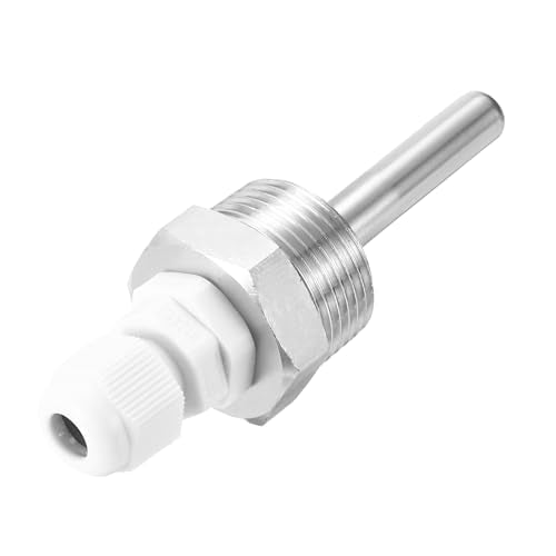 uxcell 8mm Dia G3/4 Thermowell Weldless Stainless Steel 304 with Cable Gland 50mm Length for Beer Fermenter, White - color: White, size: G3/4 x 50mm