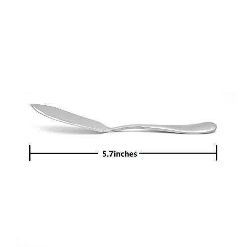 Stainless Steel Butter Knife, Set of 2, Butter Spreader, Breakfast Spreads,Cheese and Condiments - color: 2pcs