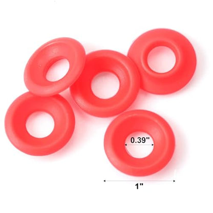 FERRODAY 30PCS Silicone Gasket for EZ Cap Red Washers Swing Flip Top Bottle Cap Gasket Home Brew Beer Soda Bottle Seal Swing Top Bottle Gasket -30 Bottle Gaskets
