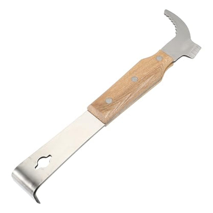 LIOOBO Beehive Frame Lifter Hive Cleaning Scraper Beehive Cleaning Tool Stainless Steel Beekeeping Equipment