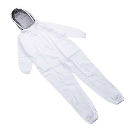 Professional Beekeeping Suit, Beekeeper Protective Clothing Full Body with Ventilated Hood, Breathable Nylon for Adult Beekeepers