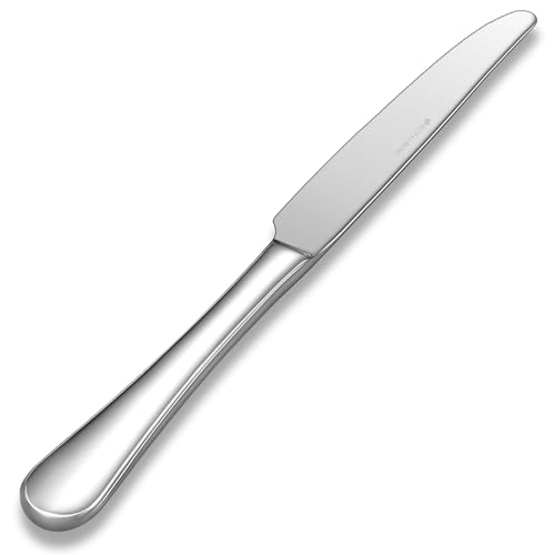 Royalrose Premium Aria 4-Piece 9.6 Inch Silverware Knives (Dinner Knives) | Stainless Steel Table Knives, Silverware Knives, Butter Knives, Mirror Finish, Dishwasher Safe, Ideal for Steak & Butter