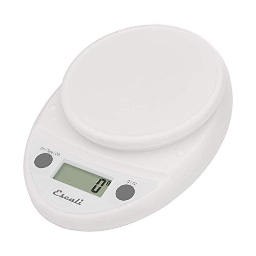 Escali Primo Digital Food Scale Multi-Functional Kitchen Scale and Baking Scale for Precise Weight Measuring and Portion Control, 8.5 x 6 x 1.5 inches, White - color: White