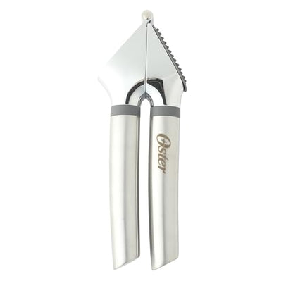 Oster Chadswyck 7.7” Garlic Press, Stainless Steel Garlic Mincer & Crusher, Easy Squeeze, Dishwasher Safe - color: Chadswyck (7.7" Garlic Press)