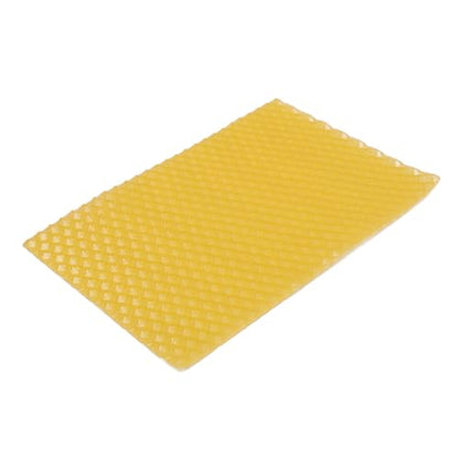 Dioche Beeswax Sheets Foundation Candle Making DIY Soft Cuttable Bendable Natural Beeswax Material for Candle Crafting Beekeeping 20Pcs