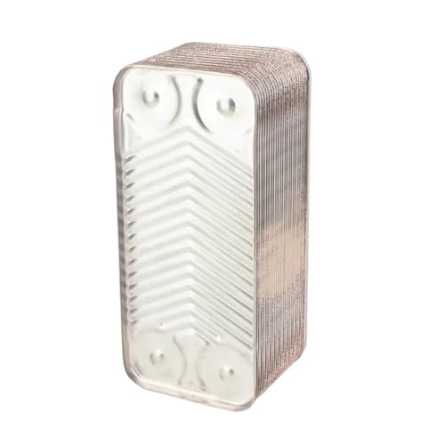 24 Plate Heat Exchanger for Beer Wort Chiller - SUS304 Stainless Steel Cooler(3/4 Inch BSPT) - size: 3/4 Inch BSPT