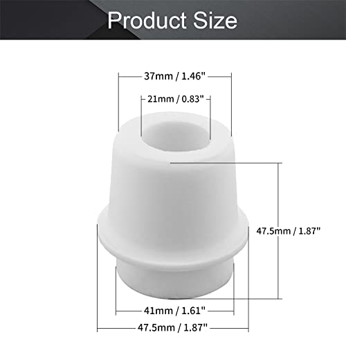 Othmro 1Pcs Drilled Rubber Stopper with Airlock, White Drilled Bungs Stopper with 1.46"-1.61" Hole for Fermentation Use, Homebrewing Beer Kombucha Airlock Stopper
