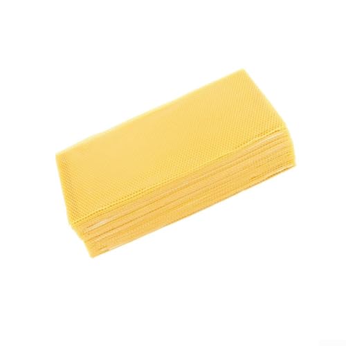 Natural Beeswax Sheets Candle Making, 100% Pure Wax Foundation Bee Hive Frames, 415x195mm, 30 Pack DIY Supplies