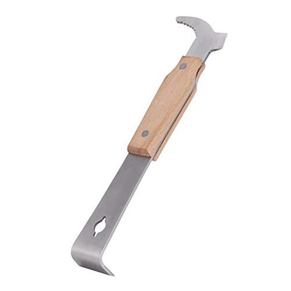 Beekeeping Knife, Premium Stainless Steel, Honey Scraper, Ergonomic Wood Handle for Efficient Wax Removal and Frame Pryi