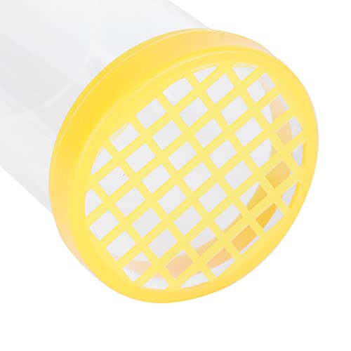 5Pcs Queen Bee Marking Cage, Marking Bottle with Long Plunger Bee Marking Kit, 3.7X1.4in Plastic Handed Queen Bee Catcher Clip Holderaccessory for Identification
