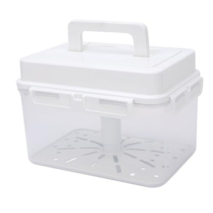 Plastic Kimchi Fermentation Container, Large Capacity Good Sealing Kimchi Jar Pickle Jar with Strainer Kimchi Storage Container Pickle Storage Box for Sauerkraut, Vegetables (5l) - size: 5l