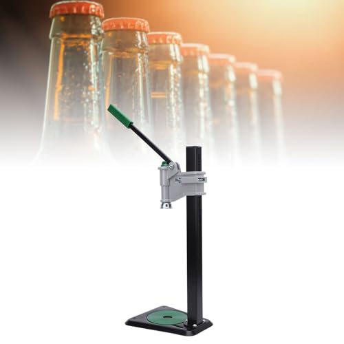 Manual Bottle Capper Sturdy Iron Beer Capping Tool for Home Brewing, Compact Tabletop Beer Bottle Capping Machine for Lovers