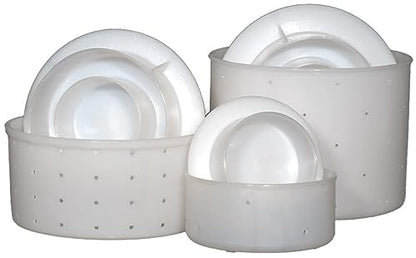 Cheese Mould Small Classic Wheel with Lid Follower