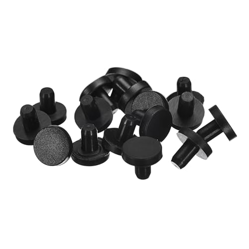 uxcell 32 Pieces Black Rubber Stopper, 5mm Plug Holes for 4.5-4.8mm/0.18-0.19" Hole - size: 4.5-4.8 mm