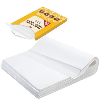 Katbite Parchment Paper, Heavy Duty 12x16 inches Baking Paper, 300 Sheets Oil-proof and Non-stick Parchment Paper Sheets Perfect for Air Fryer, Grilling,Cooking and Wrapping [Extra Strong Series] - size: 12"x16"-300