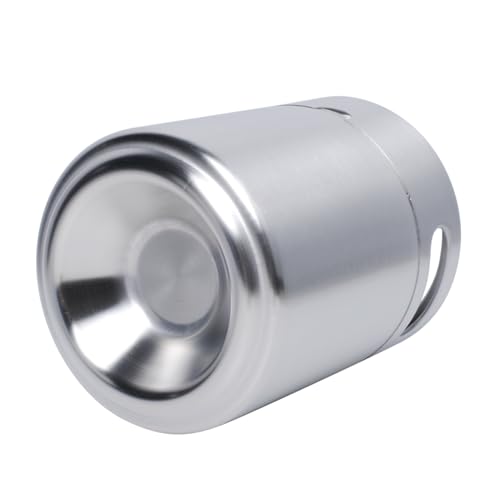 Mini Keg Growler, Pressurized Growler 64 OZ 304 Stainless Steel Mini Keg with Seal knob Cover for Home kitchen Brewing Beer(2L) | Airtight seal for freshness Compact & portable design Pressure relief valve cap