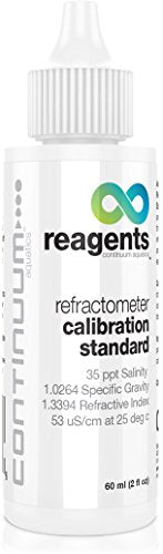 Continuum Reagents Refractometer Calibration Standard – Seawater Reference for Calibration of Density Measuring Equipment, 60 ml - size: 60 ml
