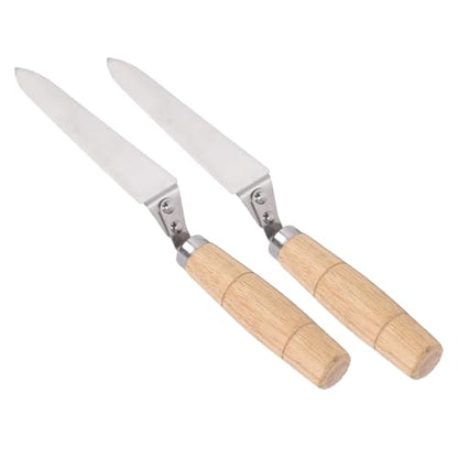 Yosoo Beehive Honey Scraper Honey Harvesting Tool Uncapping Knife Stainless Steel and Beech Wood Angled for Precise Effortless Extraction with Ultra Thin Profile for