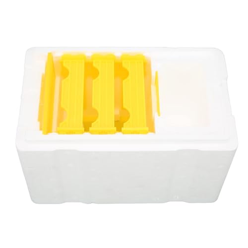 Foam Beehive Box for Beekeeping, Lightweight Portable Mating Box for Breeding and Reproduction, with Sliding Panels, Better Insulation Than Wooden